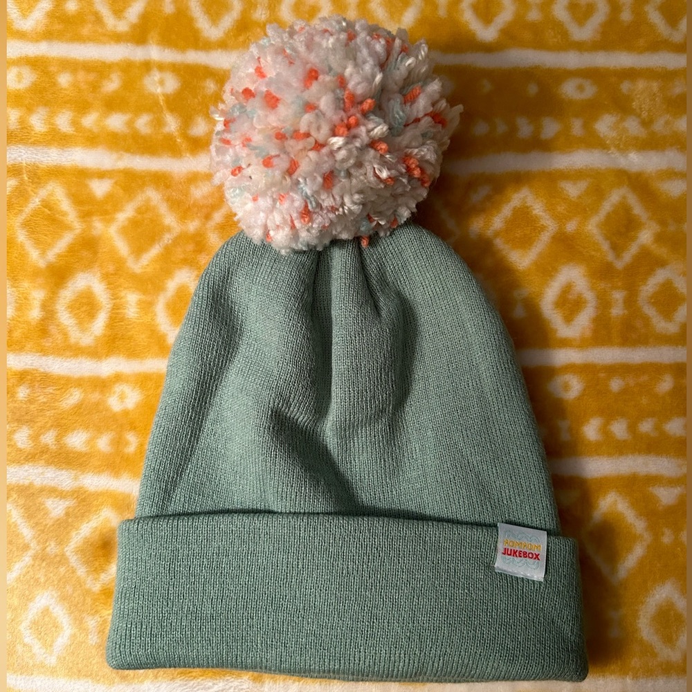 Pom Pom Jukebox - Beanie hat - sage green